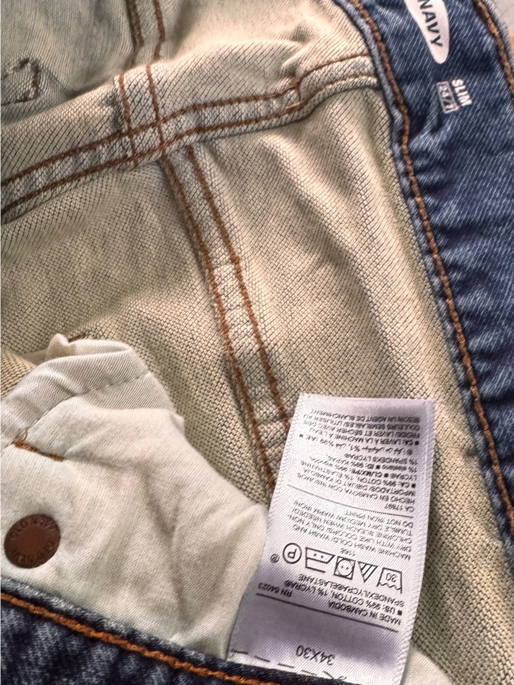 men’s old Navy slim 24/7 built in flex 34x 30 stretchy - Picture 2 of 3